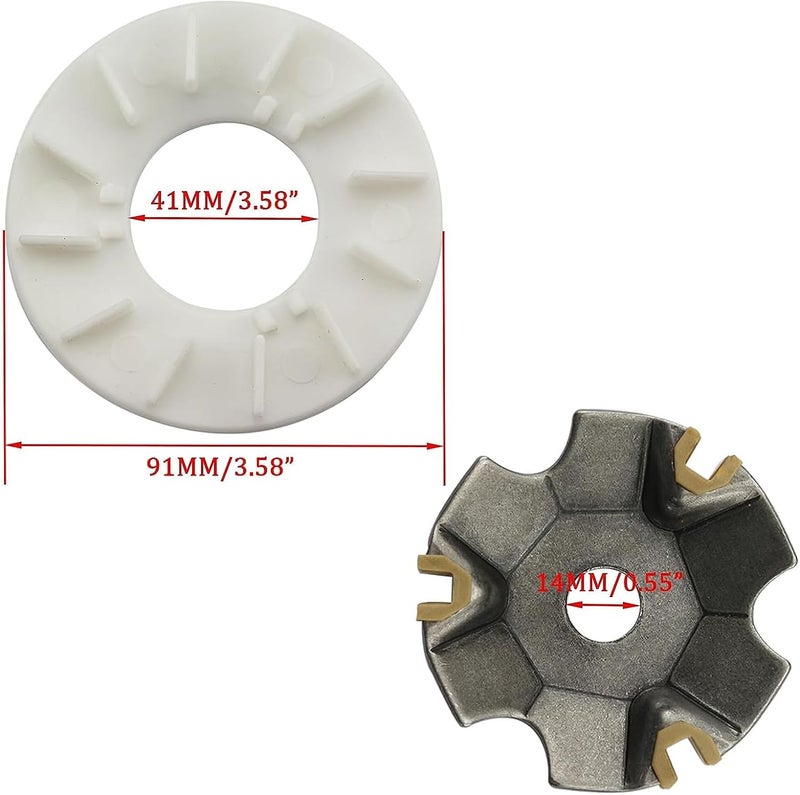 New Olym Variator Assembly Complete Variator Assembly Roller Drive Wheel for Chinese Scooter Moped ATV Go Kart 4-Stroke GY6 50cc 80c 100cc 139QMB 139QMA Engine - Image 2